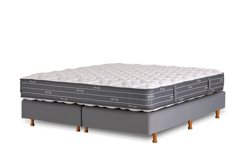 The Privelle sommier model, featuring a classic Bonell spring system.
